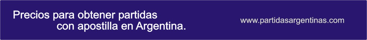 Precio de partidas en Argentina